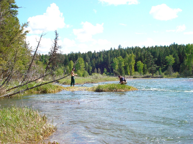 Blackfoot North Fork Pools near Lincoln