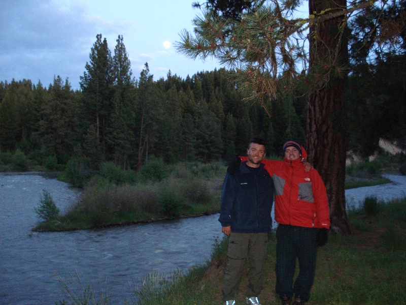 Campsite at River Junction near Drummond