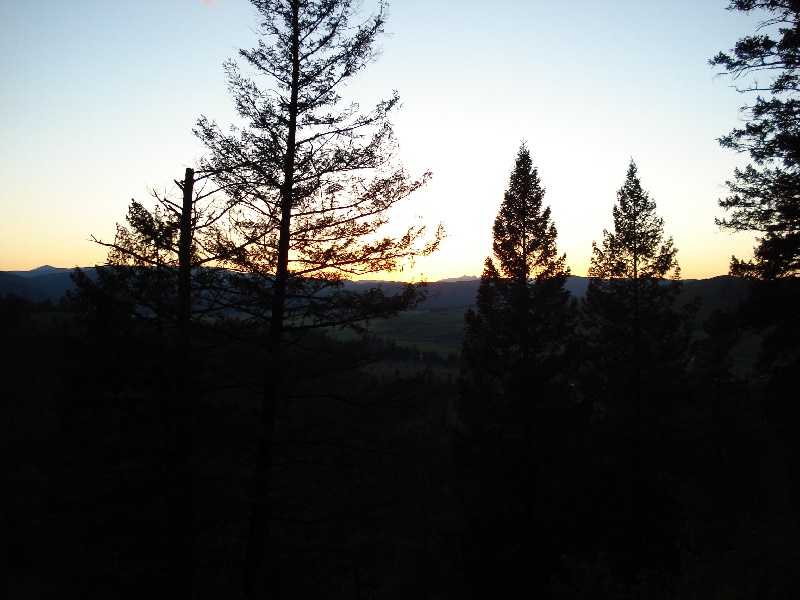 Sperry Grade Sunset near Seeley Lake